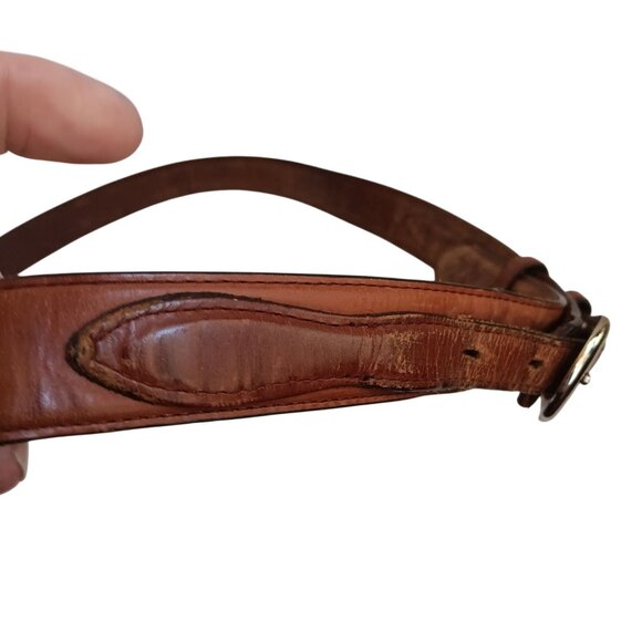 Men's 44 Brown Cowboy Western Ranger Scout Leather Belt - Picture 3 of 7